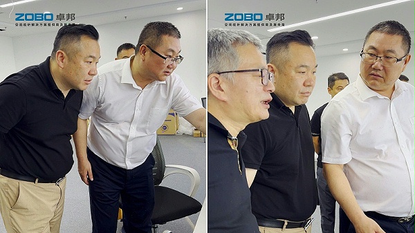 ZOBO卓邦张新峰与协会领导走访中建电子信息技术有限公司，共商发展大计