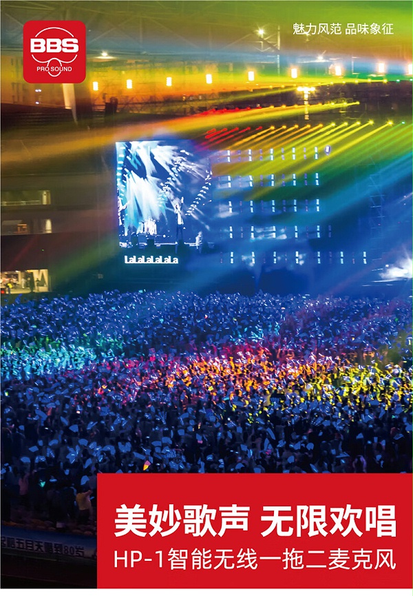 BBS娱乐话筒 HP-1 一拖二无线话筒 无线麦克风 真分集话筒 舞台演出会议婚庆主持