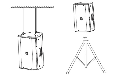 PRS音响 TW系列 全频音箱-剧场剧院 演出 舞台音响-无源音箱TW101215安装图 PRS音响 TW系列 全频音箱-剧场剧院 演出 舞台音响-无源音箱TW101215安装图